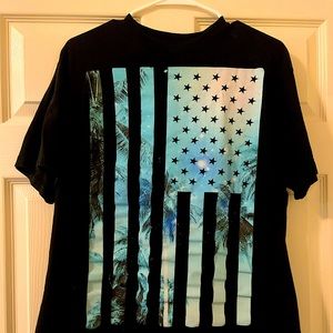 Ocean Current Tropical Flag Tee XL